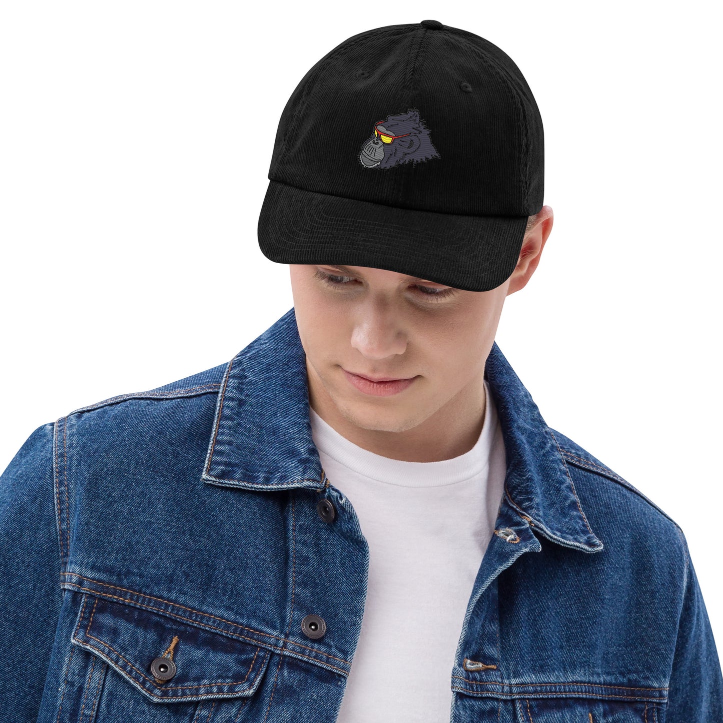 "Sharp Dressed Monkey" Corduroy hat