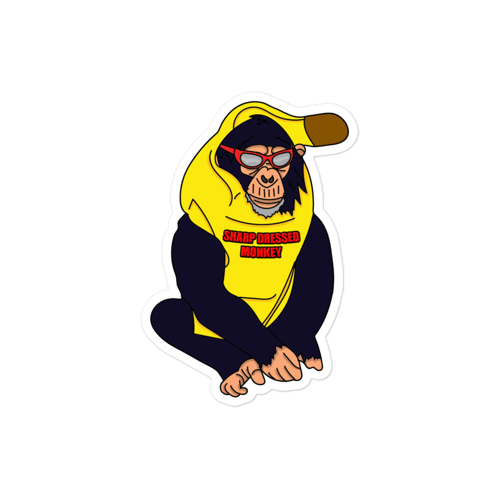 "Banana Monkey" Sticker (4"x4")