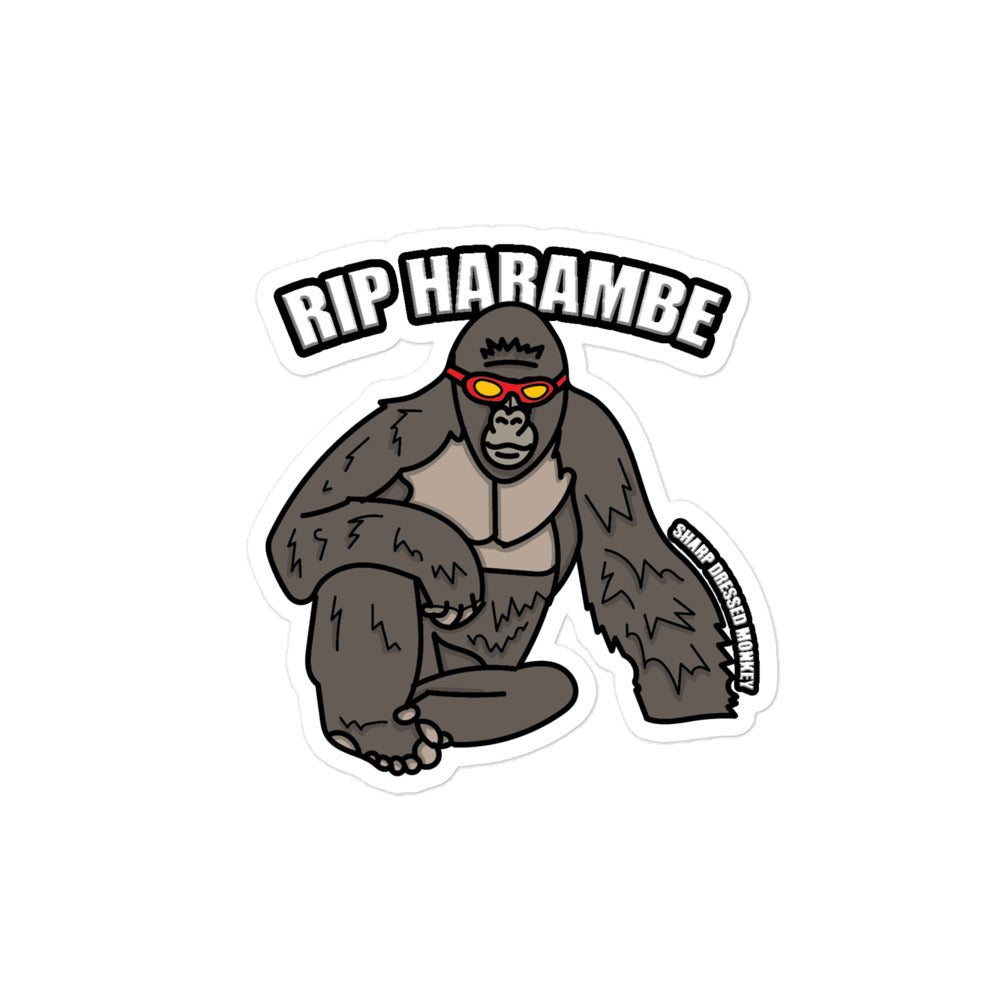 "Harambe" Sticker (4"x4")