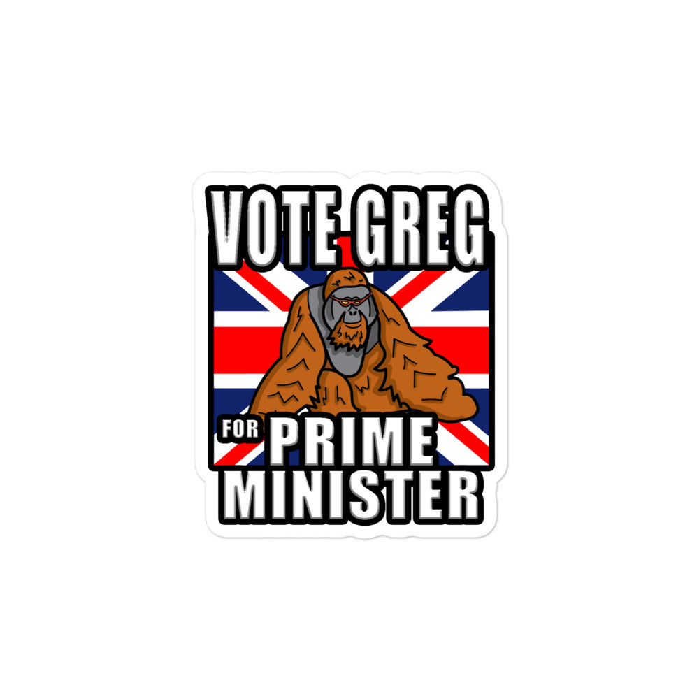 "Prime Minister Greg" Sticker (4"x4")
