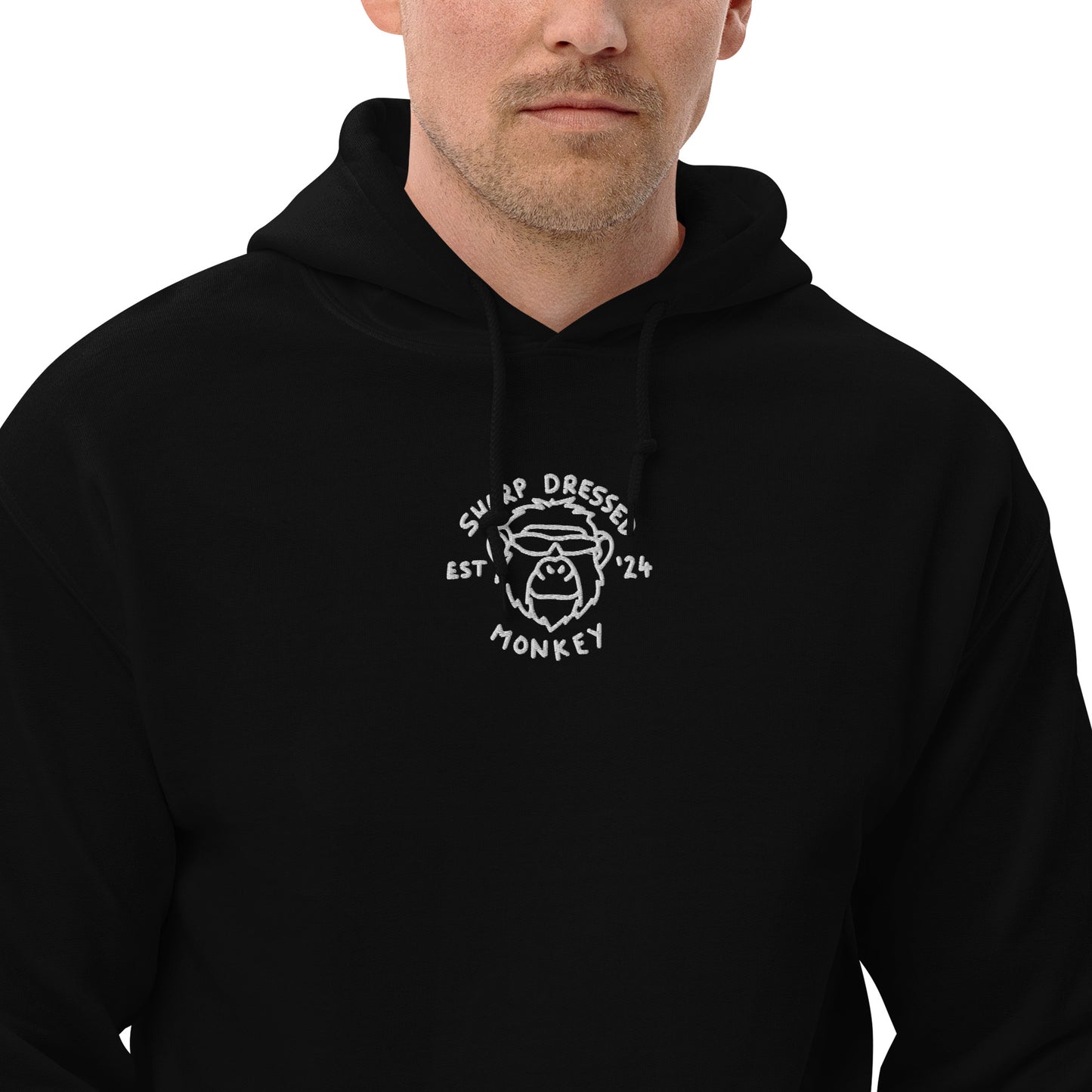 "Sharp Dressed Monkey" Unisex Hoodie